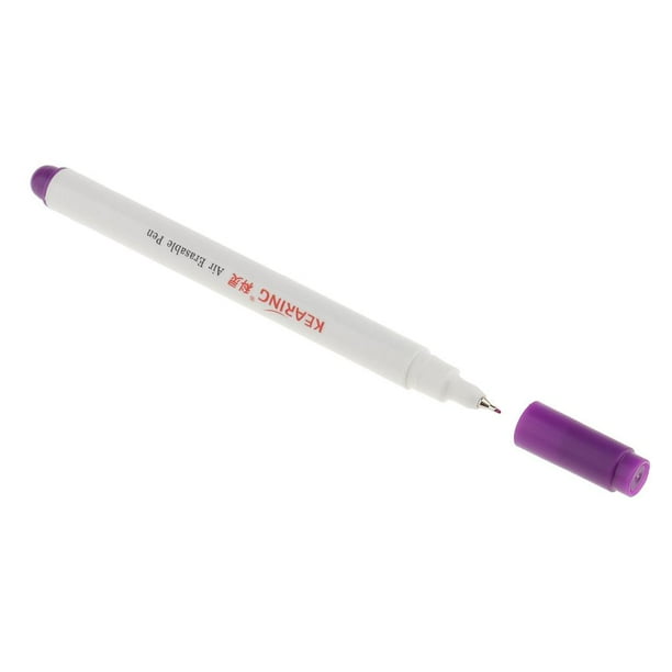 Bolígrafo Borrable de Agua Marcador de Tela Bolígrafo de Desaparición Automática Multicolor / Tamaños - Púrpura 0,5mm Sunnimix Pluma borrable del aire