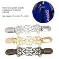 thumbnail image 2 of YAHHU Juego de 3 Clips de Broche para Cárdigan y Suéter con Patrón de Flor Hueca para Mujer 13 cm / 5.1 in, 2 of 9