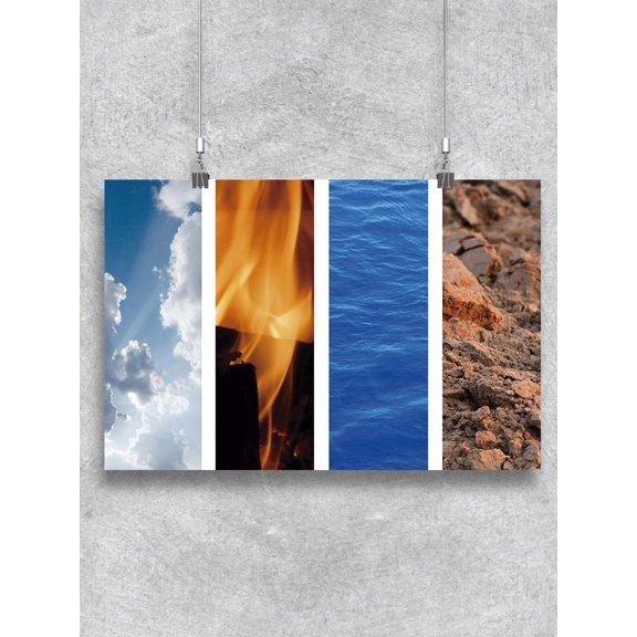 The Nature Four Elements. Poster -Image by Shutterstock