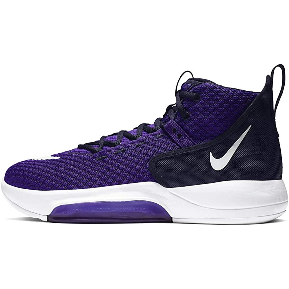 Nike - Nike Men's Zoom Rize TB Basketball Shoes, Purple/White, 8.5 D(M ...