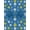 Blue Yellow White, Pattern 20, variant on ODIKA 8'x10' Washable Area Rug Nautical Reef Coral Center Map Ocean Compass Border Vintage Turtle Flowing for Dining Room, Large Office, Lounge, Non-Slip Chair-Friendly Mat