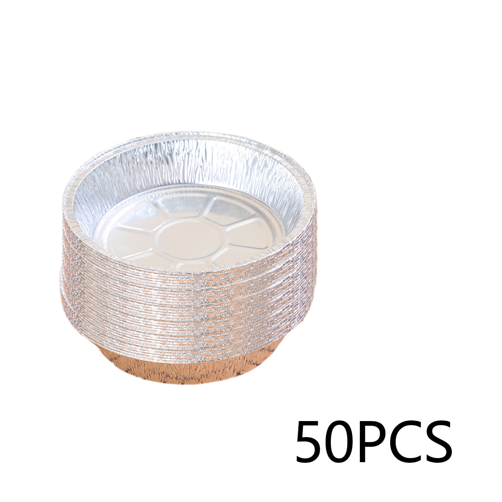 Jaspee Parchment PaperDisposable Aluminum Pie Pans; Round Foil Baking