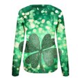 thumbnail image 6 of JURANMO Women's St Patricks Day Sweatshirt Long Sleeve Pullover Blouses Shamrock Graphic Irish Shirts Casual Crewneck Tees Tops Green L Limited Time Deals of The Day, 6 of 9