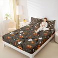 thumbnail image 4 of Feelyou Cartoon Spider Bat Queen Sheet Sets, Halloween Ghost Animal Bed Set, 4 Pieces, 4 of 7