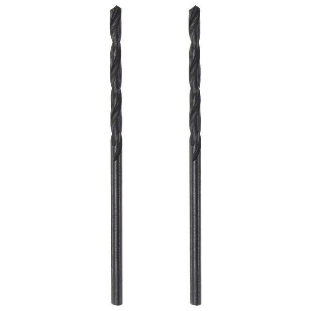 6542 Alta Velocidad Acero Recto Vástago Helicoidal Taladro, Totalmente Rectificado Negro Óxido Taladro Brocas 1,5mm Perforación Diámetro 39mm Total Longitud 2uds