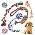 thumbnail image 1 of Set de 7 Juguetes de Cuerda para Cachorros VibeVerve para Perros Pequeños en Dentición, 1 of 7