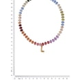 thumbnail image 2 of Time and Tru Goldtone Multicolored Bead Initial "L" Necklace, 2 of 6