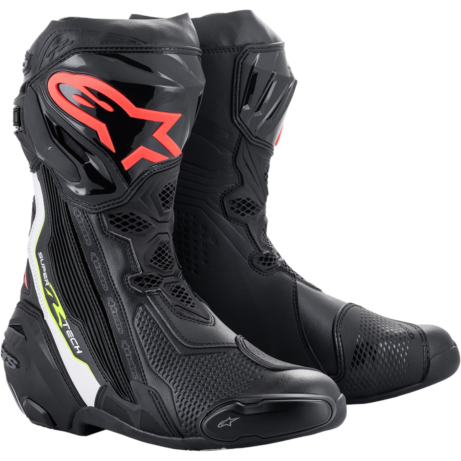 Alpinestars Supertech R Boots (43, Black/White/Red/Yellow)