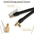 thumbnail image 3 of stanreset Automobile Tyre Inflator Hose Portable Professional Leakproof Reusable Sealing Self-locking Air Pump Tube with Copper Adapter 10cm 1Set, 3 of 6