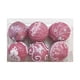 thumbnail image 2 of Paquete de 6 Adornos Navideños con Purpurina Rosa, Bolas Colgantes de 8 Cm y Formas Geométricas para Decorar El Árbol, Guirnalda para Chimenea, Juego de Decoración Festiva Diy, 2 of 6