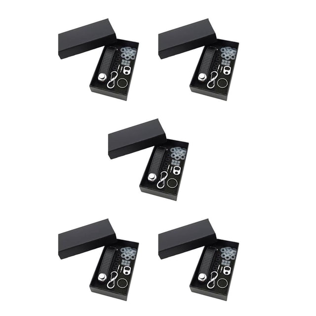 Inteprter Bolsa para llaves Soporte de estructura compacta Organizador de llaves Diseño simple Regalo del día del padre Llavero multifuncional Fibra de Type2 NO2 Inteprter CBP359616