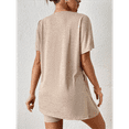 thumbnail image 4 of Women'S 2 Pieces Short Sleeve Lounge Sets Oversized T-Shirts and Biker Shorts S, 4 of 7