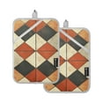 thumbnail image 7 of Yayeee Pot Holders Kitchen Heat Resistant with Pocket 7"x9.8" Cotton Oven Cooking Hot Pads, Checkered Pattern, 7 of 7