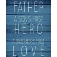 thumbnail image 2 of Allen, Kimberly 20x24 White Modern Wood Framed Museum Art Print Titled - Father Hero, 2 of 4