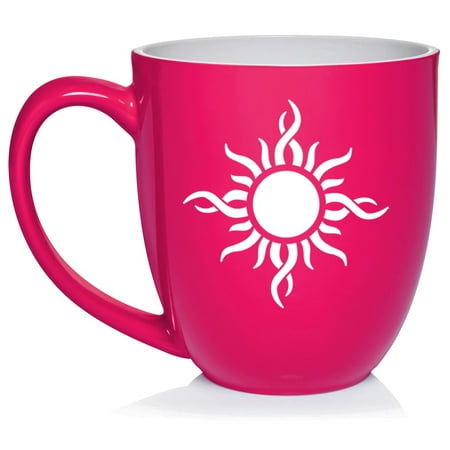 

Tribal Sun Ceramic Coffee Mug Tea Cup Gift (16oz Hot Pink)