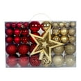 thumbnail image 1 of 101 Piezas de Bolas de Navidad, Estrella del , Adornos Duraderos DIY, Bolas Colgantes para Navidad, Oficina, Vacaciones, Decoración de, 1 of 8