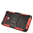 thumbnail image 3 of for 5.5" Alcatel OneTouch POP 3 FLINT Pixi Glory Case Belt Clip Holster Phone Case 2 Kick Stands Hybrid Armor Shock Bumper Cover Red, 3 of 4