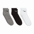thumbnail image 3 of Men's Nike 3-pack Everyday Cushion Ankle Training Socks Color: Grey Multi Size: 8-12, 3 of 3