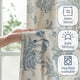 thumbnail image 4 of Cortinas Jinchan de lino con estampado floral, 214 cm, con estampado de flores azules, 4 of 9