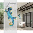 thumbnail image 3 of AIDUCHO Metal Gecko Decoración de pared para exteriores, lagarto, arte de jardín, decoración colgante de cristal azul para patio o valla, 15,2 pulgadas de largo Sincero Electrónica, 3 of 4