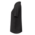 thumbnail image 5 of Siminsem Womens Short Sleeve Knit Shirts 2026 Spring Summer Casual V Neck Pullover Tops Ribbed Knit Collared Blouses Lightweight Business Work Outfits Plus Size, Black, 5XL, 5 of 6