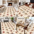 thumbnail image 5 of 8'x10' Area Rugs, Summer Camels Indoor Outdoor Area Rug for Living Room Bedroom, Farmhouse Retro Cartoon Desert Animals Washable Bathroom Rugs Kitchen Floor Carpet Mats Home Decor Aesthetic, 5 of 8