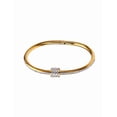 thumbnail image 2 of Brazalete estilo simple ronda dorado con brillos, 2 of 7