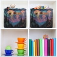 thumbnail image 6 of Yayeee Canvas Storage Basket with Handles for Shelves Fabric Bins Closet Organizer, Psychedelic Jellyfish, 6 of 8