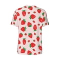 thumbnail image 3 of Rocae Strawberries for Breathable Men's Baseball T-Shirt Fashionable Casual Baseball Jersey, Moisture-wicking Sportswear Small, 3 of 9