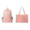 thumbnail image 3 of Qarigey portátil plegable de Color sólido para hombre y mujer, bolsa impermeable con cremallera, para acampar, senderismo, teléfono, Envolturas para manijas de equipaje Rosado, 3 of 6