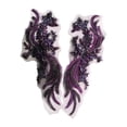 thumbnail image 2 of AMLESO Patchs Perlés Perles Magnifiques Appliqué pour Robe de Ballet Adultes Violet, 2 of 8