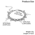 thumbnail image 6 of BYNNIX Stainless Steel Crosses Layered Bracele Sophisticated Double Layer Bracelet with Crosses Charm Stylish Wrist Chain Charm, 6 of 14