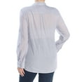 thumbnail image 2 of CALVIN KLEIN $70 Womens New 0305 Gray Striped Collared Button Up Top L B+B, 2 of 2