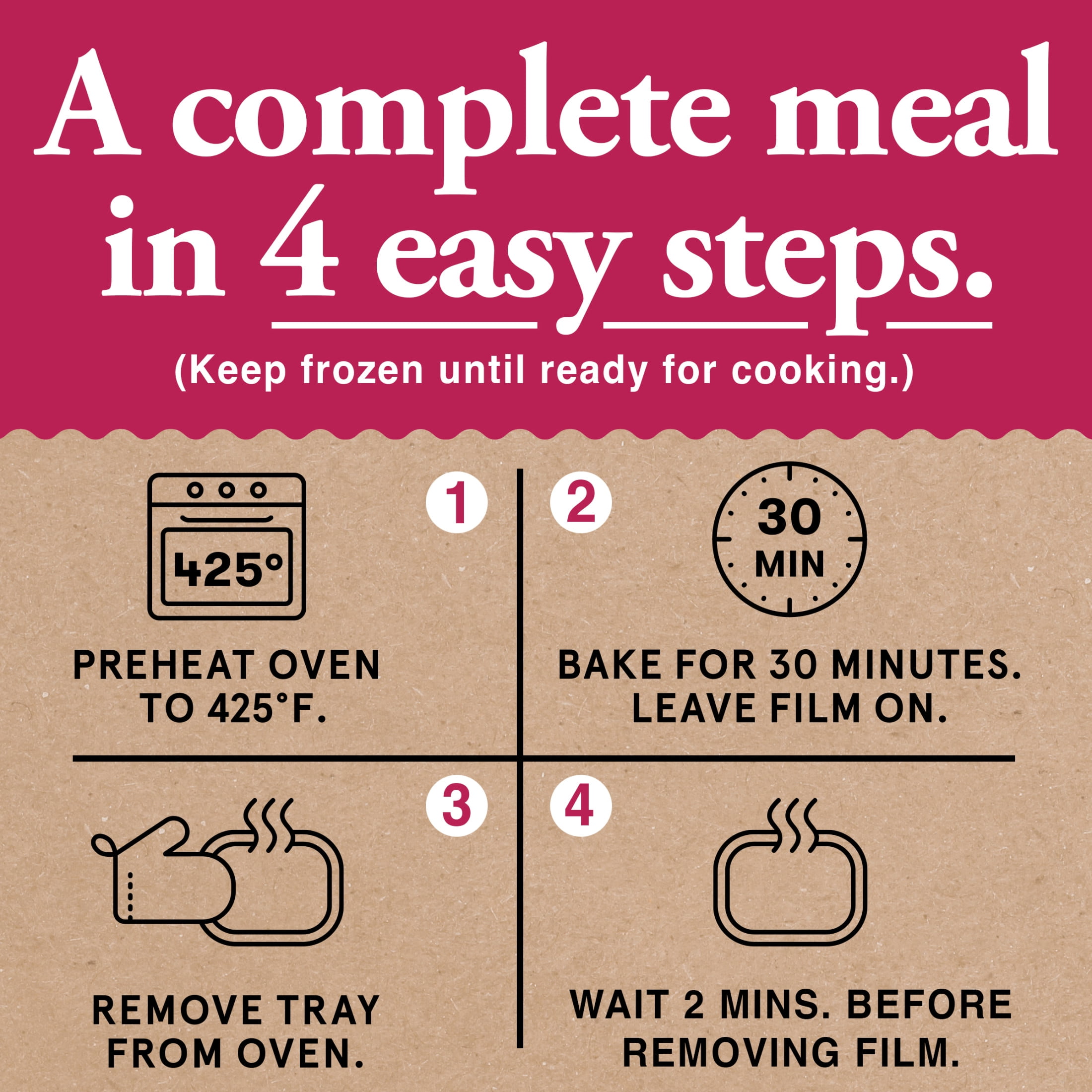HomeBake 425°/:30 Pulled Pork with BBQ Sauce Frozen Main, 22.2 oz Box (Frozen)