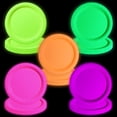 thumbnail image 1 of Platos APUXXJUPA de Neon Party Supplies que brillan en la oscuridad, 50 unidades, 1 of 7
