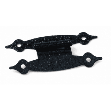 Laurey 21314 Colonial H Hinge - Black - 3/8" Offset