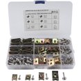 thumbnail image 1 of 200Pcs Hose Clamps 6/8/10/12 U-Shaped Reed Nut Clamp Set with Storage Box Assortment Kit Hand Tools Clamps Pipe Clamps Fuel Line Hose Clips, 1 of 7
