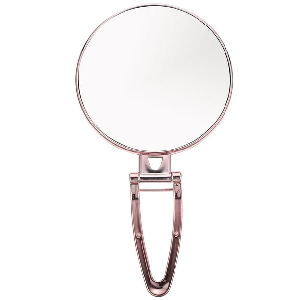 GOOHOCHY Espejo de maquillaje giratorio de sobremesa con aumento, espejo giratorio, espejo de tocador para maquillaje