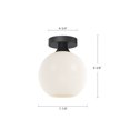thumbnail image 6 of Alora Lighting Fm506108op Castilla 8" Wide Semi-Flush Globe Ceiling Fixture - Gold, 6 of 7