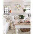 thumbnail image 6 of Windows Valances Curtain Daisy Flower Kitchen Valances Rod Pocket Spring Floral Retro Wood Grain Window Treatment Short Topper Curtains for Kitchen Living Bedroom 1 Panel,54 by 18 inch, 6 of 6