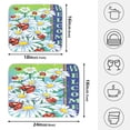 thumbnail image 2 of Ryvnso Ladybugs Daisy Flowers Dish Drying Mat for Kitchen Countertop 18x24 Large Dish Pad Drainer Rack Dish Sink Mats, 2 of 7