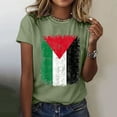 thumbnail image 4 of adviicd Hauts pour Femmes T-Shirts à Manches Courtes Col Rond Déchiré Découpé Été Décontracté Basique Vert,TG, 4 of 5