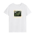 thumbnail image 1 of Camiseta para mujer de verano simple y ligera con cuello redondo para el trabajo, camping, compras, 1 of 7