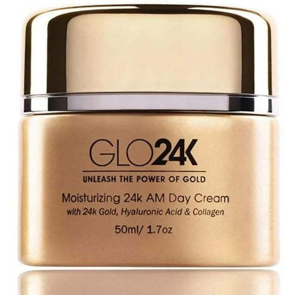 Crema Con Oro de 24k 50ml GLO24K Para Día Hidratante