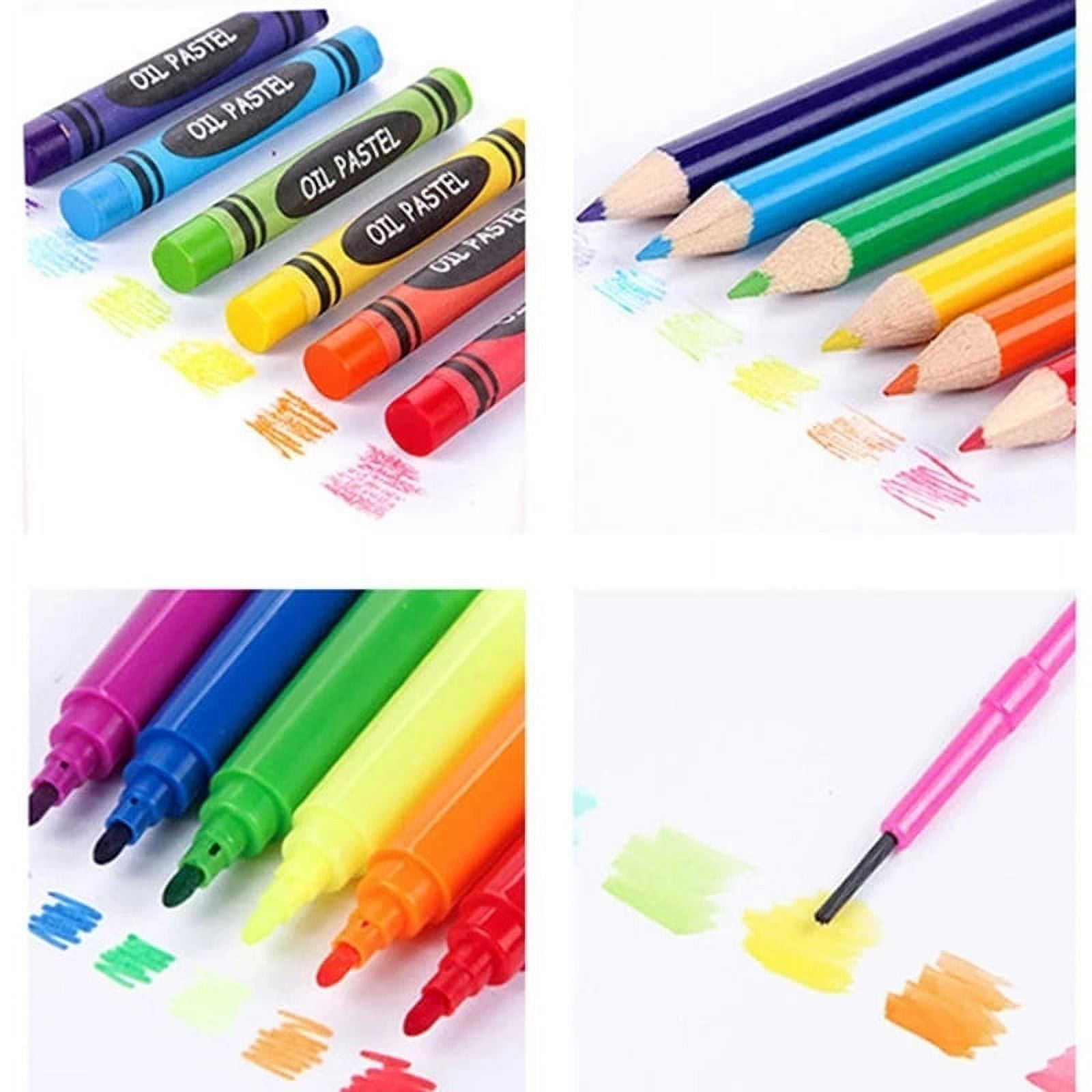 DINGYI 150 PCS Watercolor Marks Crayons Oil Pastels Pencils Painting –  AOOKMIYA