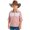 Pink, variant on Western Boys' Girls Button-Down Shirts Long Sleeve, Pearl Snap Shirt(Wine,9-10 Years)