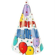 7'' Party Hats - 8-Pack, Balloon Party