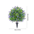 thumbnail image 3 of Artificial Outdoor Flowers for Garden and Porch, Purple White Spring Silk Mums, UV Resistant Faux Plants for Ground Planting, Patio, Window Boxes, and Holiday Decorations, 3 of 6