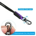 thumbnail image 4 of Uxcell Paracord Braided Lanyard Neck Keychain Adjustable Necklace for Keys Whistles, Purple 2 Pack, 4 of 6