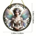 thumbnail image 3 of AUDeals Fairy Decorative Window Art Fairy Window Decoration Room Decoration Scene Hanging Ornaments Home Window Wall Mounted Outdoor Decoration Scene Decoration Window Decoration, 3 of 6